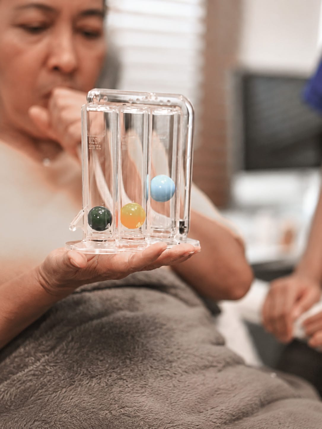Atendimento de fisioterapia respiratória